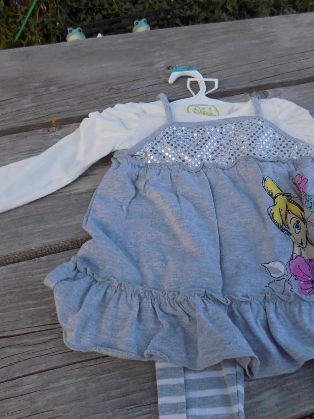 DISNEY fairies clothing line TINKERBELL 3 PC SET NEW SIZE 4